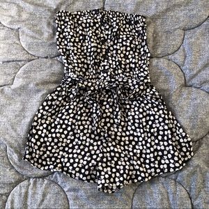 Strapless romper